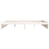  Za krevet od masivnog drva bijeli 200 x 200 cm | shoptok.hr