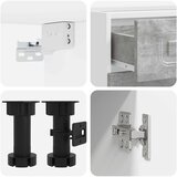  Kuhinjska jedinica KALMAR 8 pcs Betonska siva Konstruirano drvo | shoptok.hr