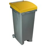  Koš za smeti Bigata (38 x 50 x 80 cm, 80 l, rumeno-siv) | Shoptok.si