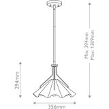  Quoizel QZ-MEJIA-1P-S-AB - Luster na šipki MEJIA 1xE27/60W/230V Ø 35,6 cm mesing | Eponuda.com