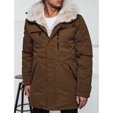 DStreet Kurtka zimowa męska parka z kapturem beżowa | ePonuda.com