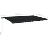 Tenda na ručno uvlačenje 500 x 350 cm antracit | Eponuda.ba