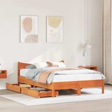  Okvir kreveta s ladicama voštano smeđi 150x200 cm od borovine | shoptok.hr