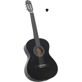 Klasična gitara za početnike crna 4/4 39" od drva lipe