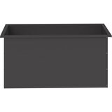  Vrtna posuda za sadnju s LED svjetlom Crna 50 x 100 x 48 cm Slike
