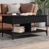 Stolić za kavu crni 100 x 50 x 50 cm konstruirano drvo i metal Cijene
