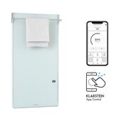 Klarstein hot spot crystal spotless smart, infrardeč grelnik, 750 w, aplikacija, bel cene