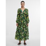 Orsay Black & Yellow Women's Patterned Maxi Dress - Women's Cene