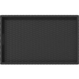  stol s pladnjem crni 65 x 40 x 75 cm od poliratana | shoptok.hr