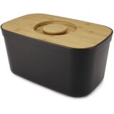 Shumee JJ Škatla za kruh z desko za rezanje Bambus, črna, (21398324) | Shoptok.si