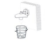 Eglo aloria spoljna zidna lampa/1, e27, crna | Eponuda.com