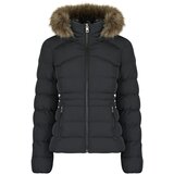 Superdry Puhovke Hooded Faux Fur Fuji Padded Jacket Črna u