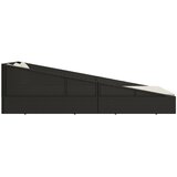  Vrtni krevet crni 110 x 200 cm od poliratana | shoptok.hr