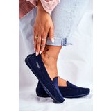 EVENTO Women's Mocassins Navy Blue Suede Morreno | Shoptok.si
