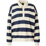 GAP Sweater majica ecru/prljavo bijela / morsko plava
