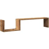 vidaXL Stenske police 2 kosa starega lesa 100x15x20 cm inženirski les | Shoptok.si