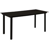  5-dijelni vrtni blagovaonski set od PVC ratana crni | shoptok.hr