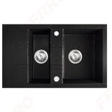 Ferro SUDOPERA GRANITNA FERRO 790X480 1.5D CRNA SA POP-UP SIFONOM fi115 | Eponuda.com