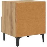 vidaXL Nočna omarica s predalom 2 pcs artisan hrast 40 x 35 x 47.5 cm | Shoptok.si