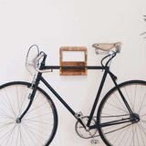 vidaXL Zidni stalak za bicikl 35 x 25 x 25 cm masivno bagremovo drvo | shoptok.hr