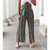 Gemre Green Wide Pleated Trousers Archimede | Shoptok.si