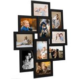 vidaXL Okvir za 10 fotografija (13 x 18 cm) crni MDF Cijene