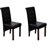 vidaXL jedilni stoli 2 kosa črno umetno usnje | Shoptok.si