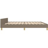  Okvir za krevet bez madraca smeđesivi 200x200 cm od tkanine | shoptok.hr
