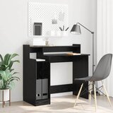  Stol S LED lampica Crni hrast 97 x 45 x 90 cm Konstruirano drvo | shoptok.hr
