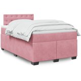Box spring krevet s madracem ružičasti 120 x 200 cm baršunasti Cijene