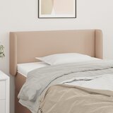 vidaXL Vzglavje z ušesi kapučino 103x16x78/88 cm umetno usnje Cene