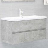 vidaXL Omarica za umivalnik betonsko siva 90x38,5x45 cm iverna plošča Cene