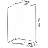  Spoljašnje zidno svetlo BOSTON 2xGU10/10W/230V antracit | Eponuda.com