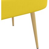  Oblikovana klupa s naslonjačem Svjetložuta 110 x 60 x 76 cm | shoptok.hr