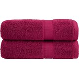  Ručnici za kupanje SOLUND 2 kom bordo 100 x 150 cm 600 gsm | shoptok.hr