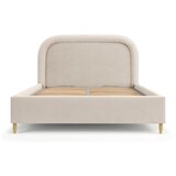 Maison de Rêve Bež tapecirani bračni krevet s prostorom za odlaganje s podnicom 140x200 cm Mija – | shoptok.hr