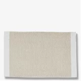 Mette Ditmer Denmark bela/bež tekstilna kopalniška preproga 50x80 cm grid – mette ditmer denmark