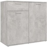  Komoda siva boja betona 80 x 36 x 75 cm od konstruiranog drva | Eponuda.com
