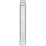  Obokane gabion košare 5 kosa 200x30x200/220 cm pocinkano železo, (20981975) | Shoptok.si