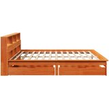  s regalom za knjige bez madraca 200x200 cm od borovine | shoptok.hr
