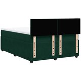  Krevet s oprugama i madracem tamnozeleni 160x200 cm baršunasti | shoptok.hr