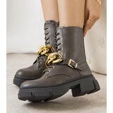 Gemre Green hiking boots with Iversen chain | shoptok.hr