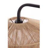 Light & Living Mat crna/u prirodnoj boji stojeća svjetiljka s tekstilnim sjenilom (visina 164 cm) Lyra – | shoptok.hr
