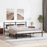  Okvir kreveta bez madraca smeđa boja hrasta 183x213 cm drveni | shoptok.hr