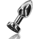 Toy Joy Buttocks The Glider Vibrating Metal Buttplug Small Silver Cene