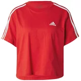 ADIDAS SPORTSWEAR Tehnička sportska majica 'Essentials' krvavo crvena / bijela