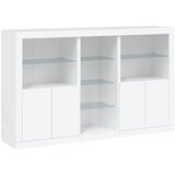  Komoda s LED svjetlima bijela 162 x 37 x 100 cm | shoptok.hr