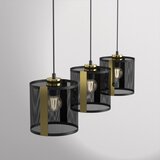  Luster na sajli KAGA 3xE27/60W/230V crna/zlatna | Eponuda.com