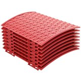 vidaXL Božičnisuknjič Rdeča Ø 65 x 23 cm Plastika, (5000074921) | Shoptok.si