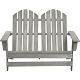 Maison Chic Vrtni Stoli - Stol za vrt Adirondack za 2 osebi trden les jelke siv JS625, (21878166) Cene